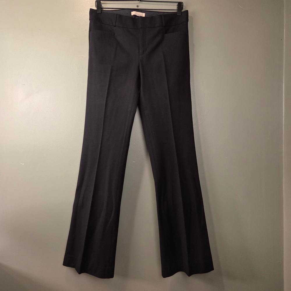 Banana Republic Women's Sloan Fit Flare Dress Pants Black Size 6 Classic Career